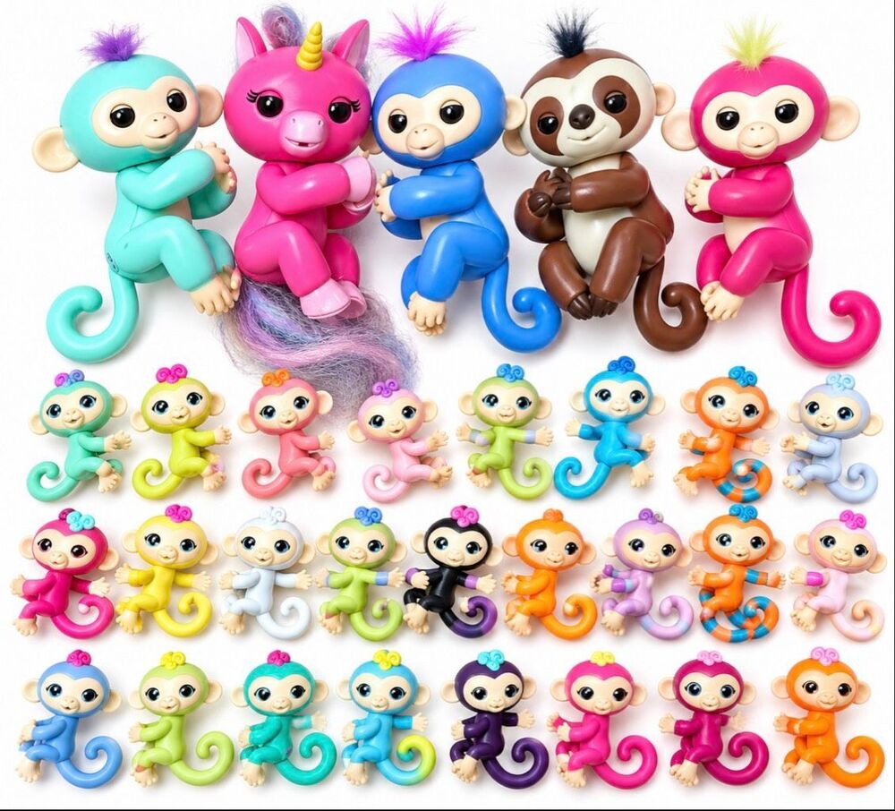 WowWee Fingerlings & Fingerlings Minis Huge Lot 25+ Monkeys Unicorn slouths
